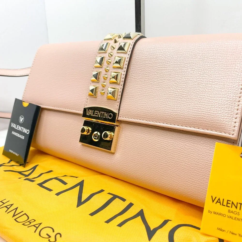 Valentino Cocotte Palmellato Rose Studded Clutch - Picture 2 of 11